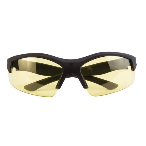 Smith & Wesson Super Cobra Shooting Glasses Black Frame Amber Lens