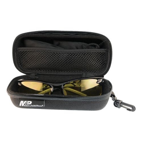 Smith & Wesson Harrier Shooting Glasses with Interchangeable Lenses Black Frame Smoke Mirror; Clear Mirror; Vermillion; Amber Lens