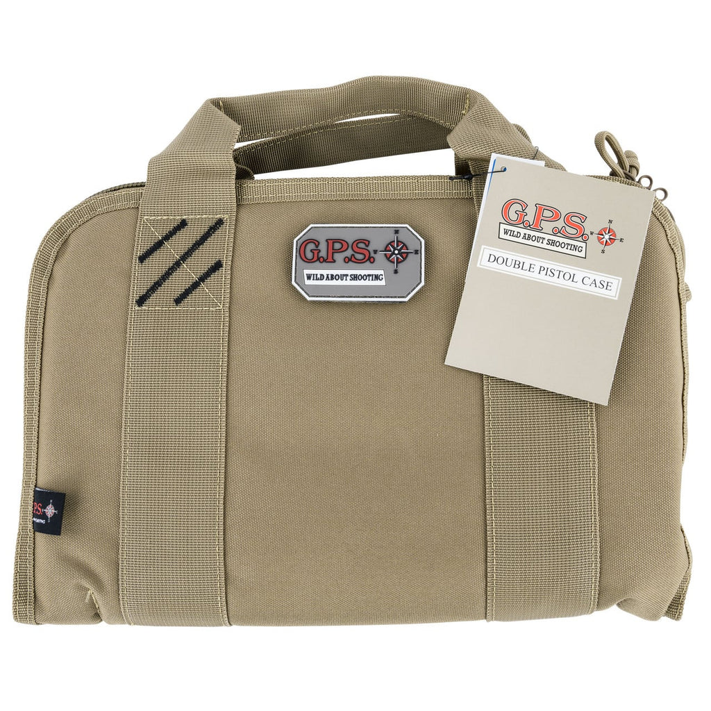 GPS Double Handgun Case Tan