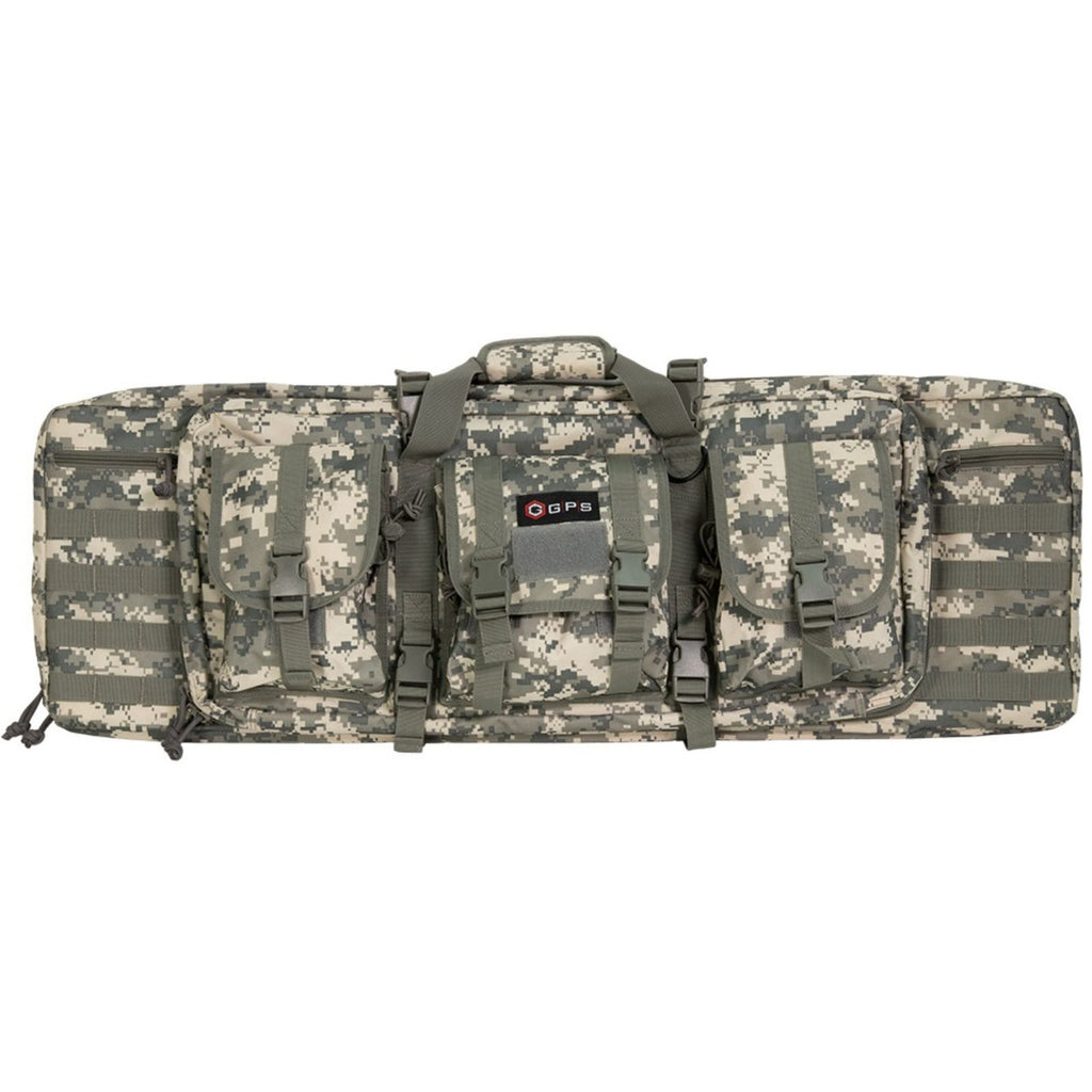 GPS Double Rifle Case 36" Gray Digital Camo