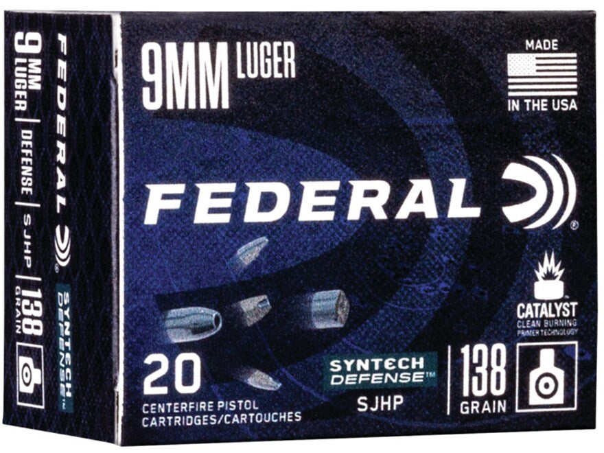 Federal Ammunition 9mm Luger 138 Grain Segmented Hollow Point 20 Count
