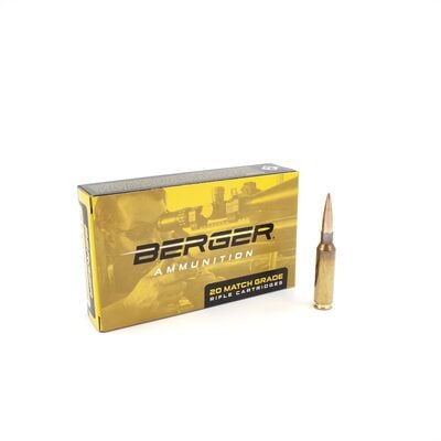 Berger Ammunition 6.5 Creedmoor 140 Grain Hybrid Target Jacketed Hollow Point 20 Count