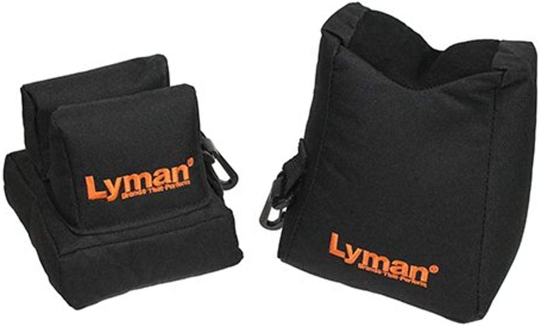Lyman Crosshair Front and Rear Shooting Rest Bag Set Filled Nylon Black