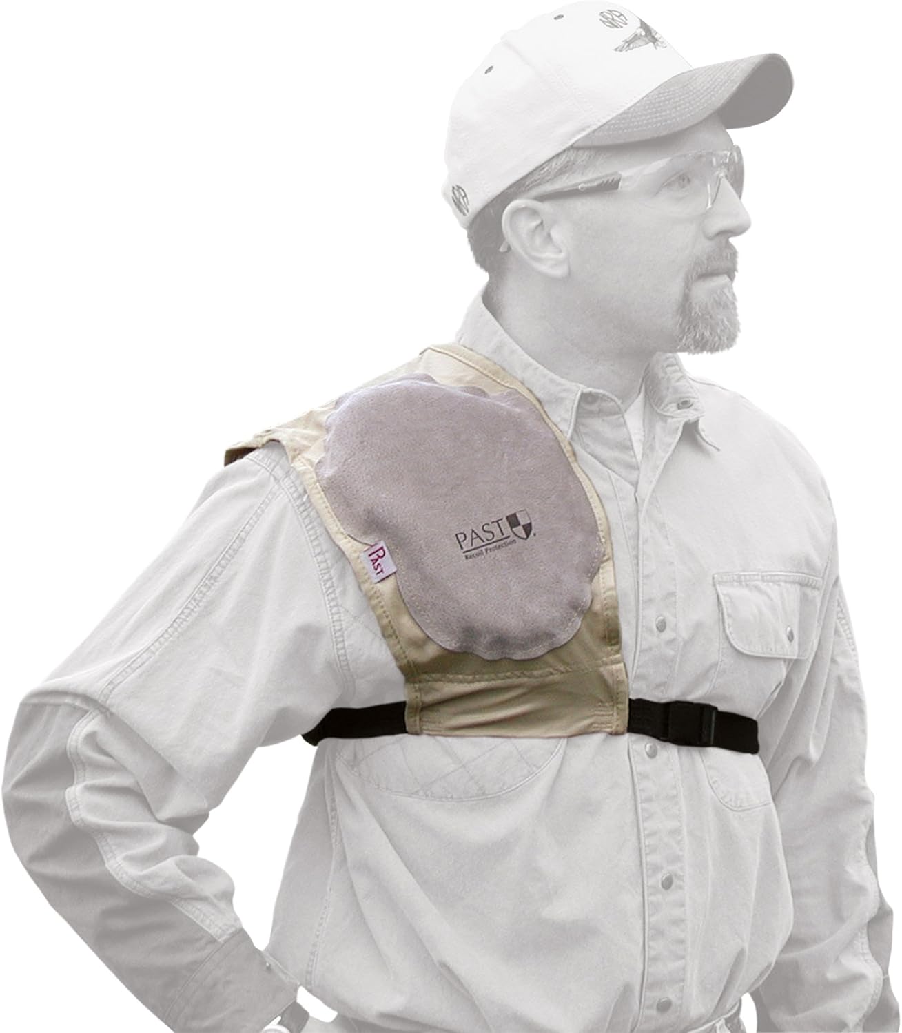 PAST Super Mag Plus Recoil Pad Shield Ambidextrous Leather Tan