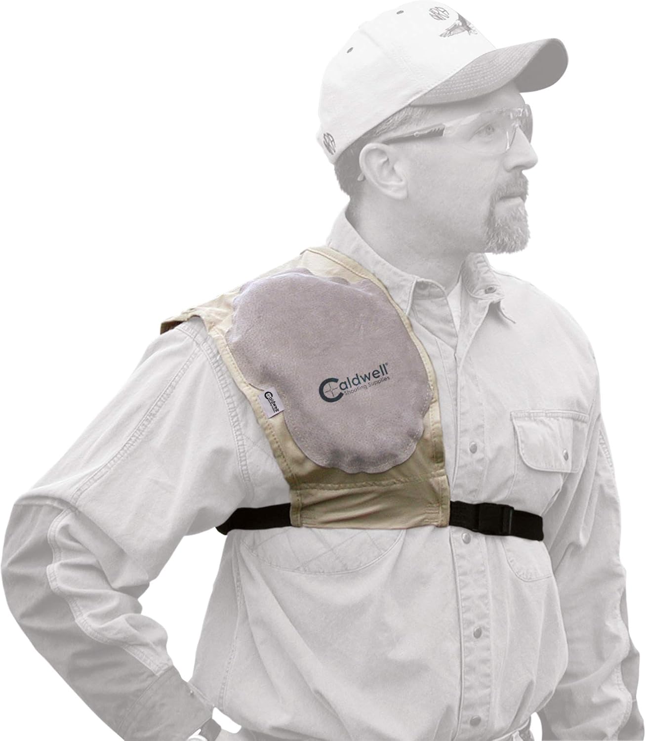 PAST Super Mag Plus Recoil Pad Shield Ambidextrous Leather Tan
