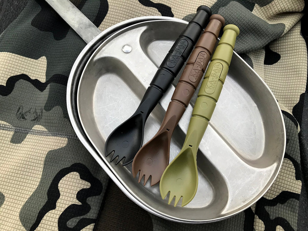 KA-BAR Field Kit Spork Creamid Green/Black/Brown Pack of 3