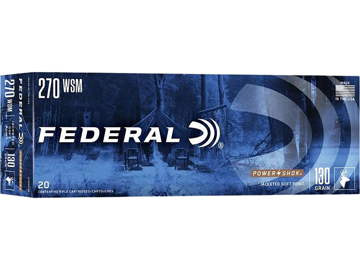 Federal Ammunition 270 Winchester 130 Grain Soft Point 20 Count