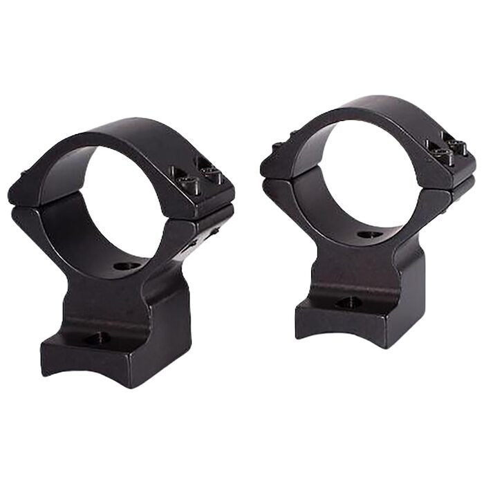Talley Lightweight 2-Piece Scope Mount 30mm Low Height Savage Round Receiver w/ Accutrigger, A17, A22, AXIS (Extended Front & Rear) (8-40 Screws) Matte Black