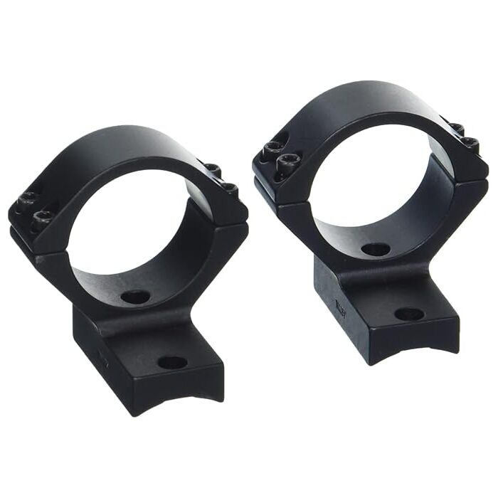 Talley Lightweight 2-Piece Scope Mount 30mm Low Height Savage Round Receiver w/ Accutrigger, A17, A22, AXIS (Extended Front & Rear) (8-40 Screws) Matte Black