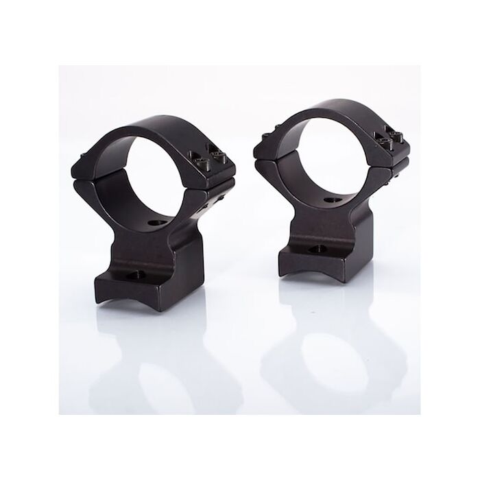 Talley Lightweight 2-Piece Scope Mount 1" High Height Savage Round Receiver w/ Accutrigger, A17, A22, AXIS (Extended Front & Rear) Black