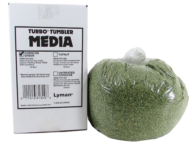 Lyman Turbo Treated Corn Cob Brass Cleaning Media 10 Pound(s) Box