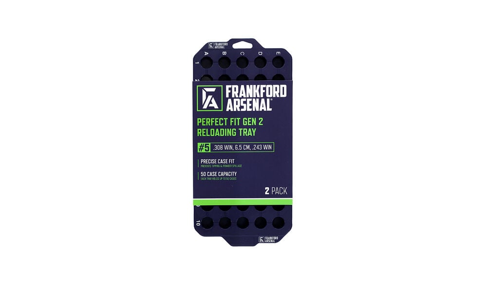 Frankford Arsenal Perfect Fit Gen 2 Reloading Tray 308 Winchester, 6.5 Creedmoor 50 Rounds Pack of 2