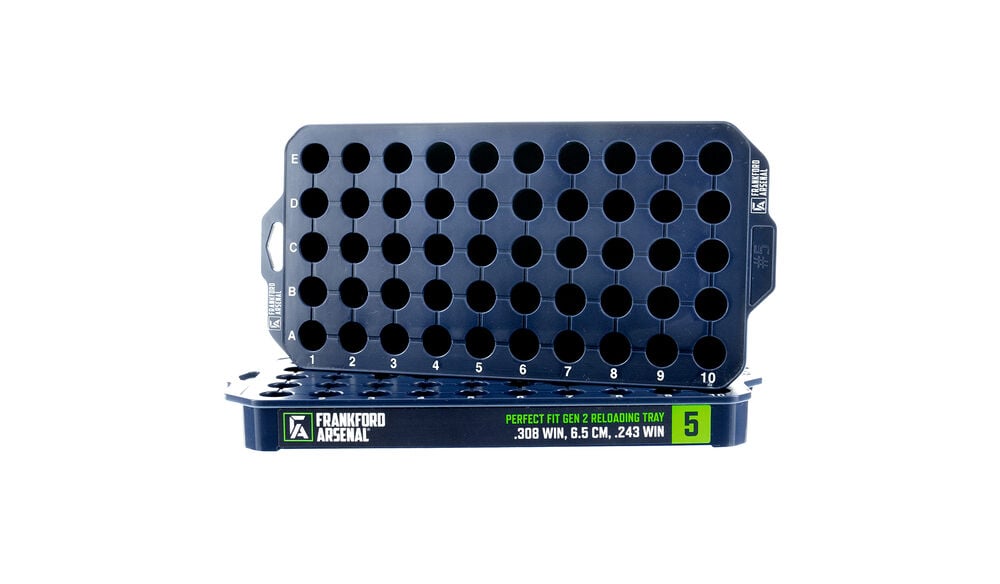 Frankford Arsenal Perfect Fit Gen 2 Reloading Tray 5.56x45mm NATO, 223 Remington 50 Rounds Pack of 2