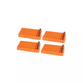 Lyman Rifle Bleacher Block Reloading Tray (0.656 Diameter) 50 Rounds Pack of 4 Orange Plastic