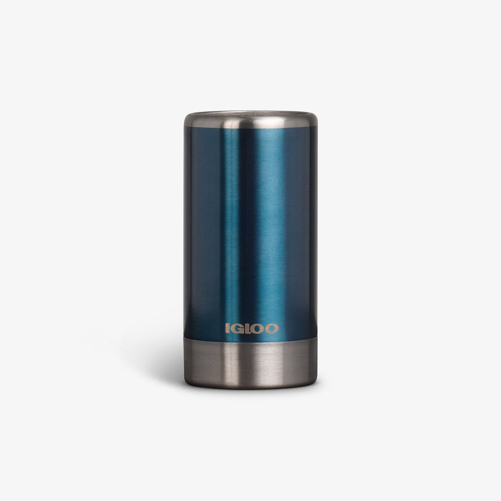 Igloo Coolmate Slim 12 Ounce Can Cooler Modern Blue