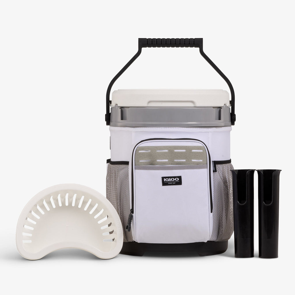 Igloo Marine 20 Quart Softside Bucket Cooler White