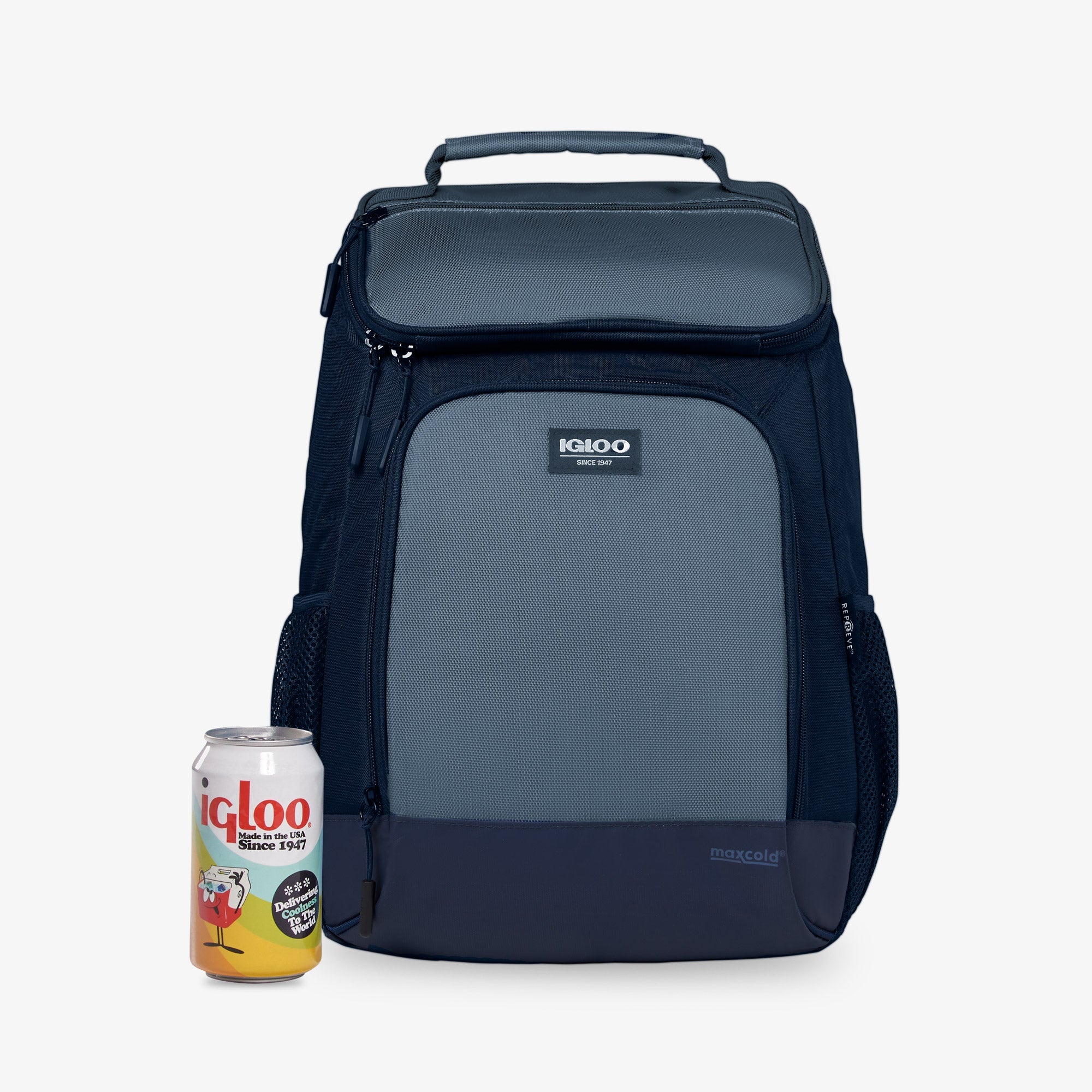 Igloo Maxcold Evergreen 24 Can Backpack Cooler Blue