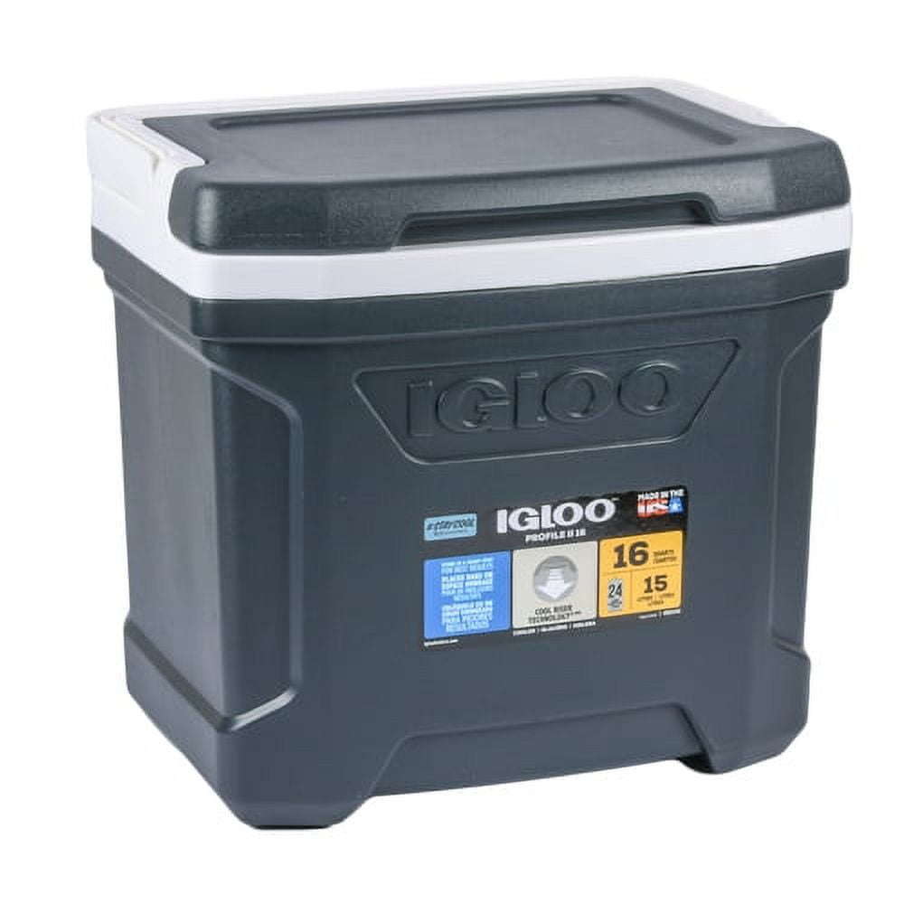 Igloo Profile 16 Quart Hardside Cooler Jet Carbon
