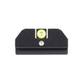 Night Fision Accur8 Student of the Gun Night Sight Set Glock 17/19/34 Yellow Front One-Dot Rear Black Nitride