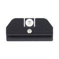 Night Fision Accur8 Student of the Gun Night Sight Set Glock 42/43/43x White Front One-Dot Rear Black Nitride