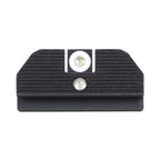 Night Fision Accur8 Student of the Gun Night Sight Set Glock 42/43/43x White Front One-Dot Rear Black Nitride