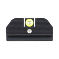 Night Fision Accur8 Student of the Gun Night Sight Set Glock 42/43/43x Yellow Front One-Dot Rear Black Nitride