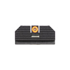 Night Fision Cost Ludus Night Sight Set Glock 17/19/34 Orange Front Horizontal Tritium Bar Rear Black Nitride