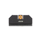 Night Fision Cost Ludus Night Sight Set Glock 42/43/43x Orange Front Horizontal Tritium Bar Rear Black Nitride