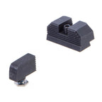 Night Fision Cost Ludus Night Sight Set Glock 42/43/43x Yellow Front Horizontal Tritium Bar Rear Black Nitride