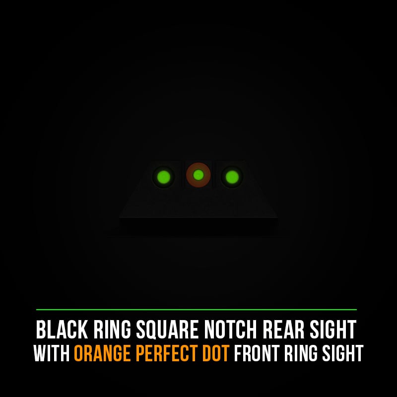 Night Fision Front Sight S&W M&P/Shield/SD9VE Orange Front Black Nitride