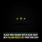 Night Fision Front Sight S&W M&P/Shield/SD9VE Yellow Front Black Nitride