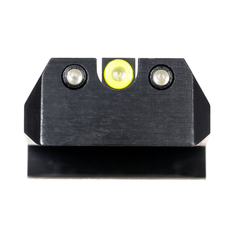 Night Fision Night Sight Set 1911 Yellow Front U Notch Rear Black Nitride