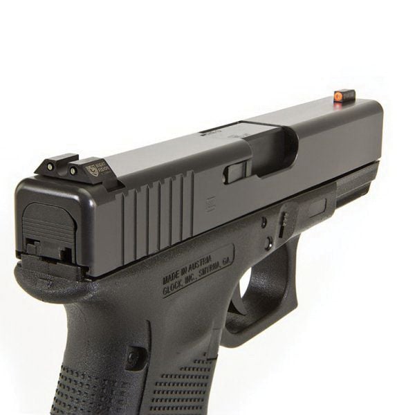 Night Fision Night Sight Set Glock 17/19/34 Orange Front U Notch Rear Black Nitride