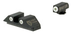 Night Fision Night Sight Set Glock 17/19/34 White Front Black Nitride