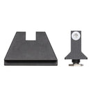 Night Fision Night Sight Set Glock 17/19/34 White Front Blank Rear Sight Black Nitride