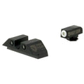 Night Fision Night Sight Set Glock 17/19/34 White Front U Notch Rear Black Nitride