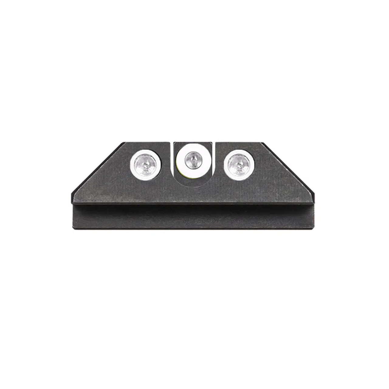 Night Fision Night Sight Set Glock 17/19/34 White Front U Notch White Rear Rings Black Nitride