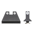 Night Fision Night Sight Set Glock 17/19/34 White Front White Rear Rings Black Nitride