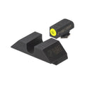 Night Fision Night Sight Set Glock 17/19/34 Yellow Front U Notch Blank Rear Black Nitride