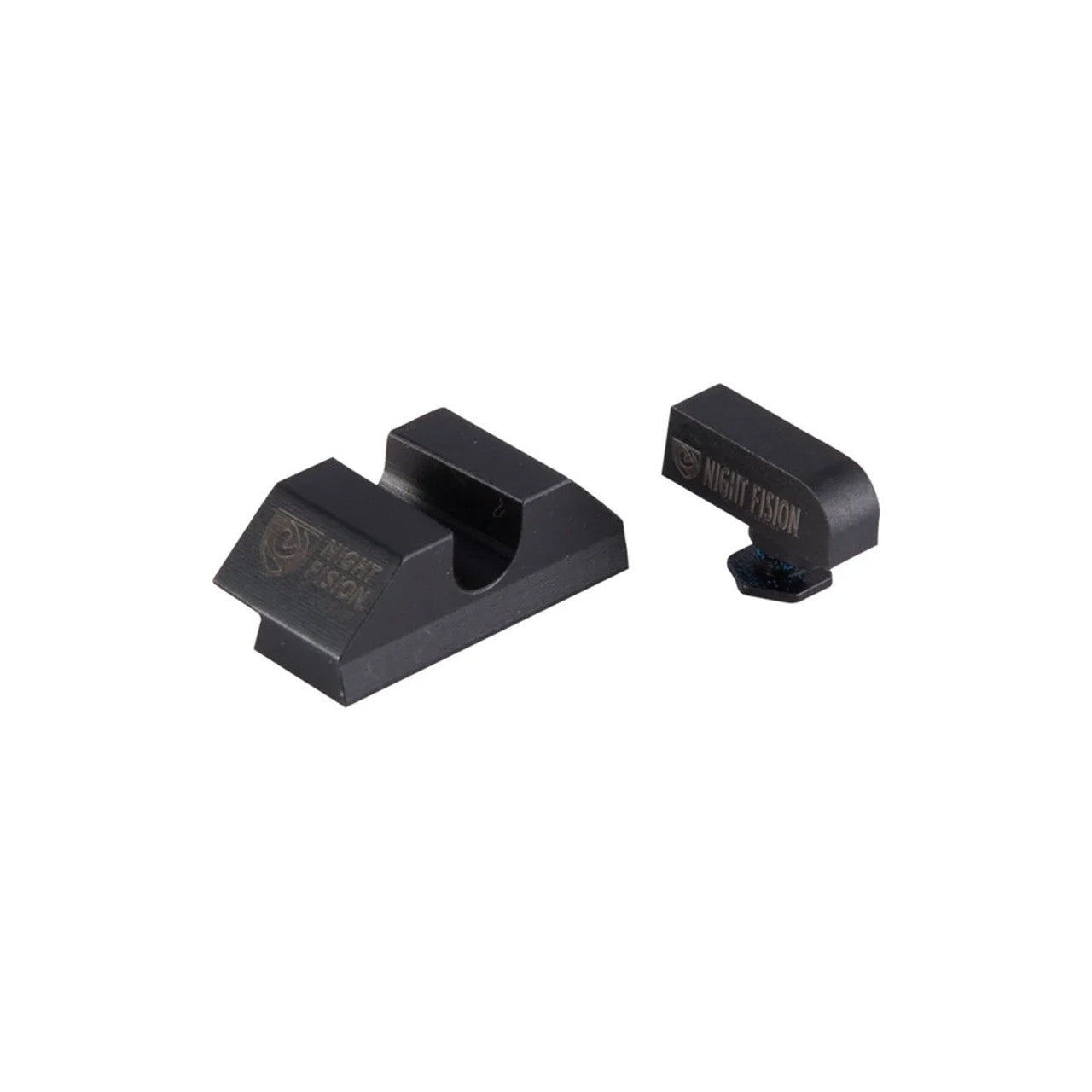 Night Fision Night Sight Set Glock 17/19/34 Yellow Front U Notch Blank Rear Black Nitride