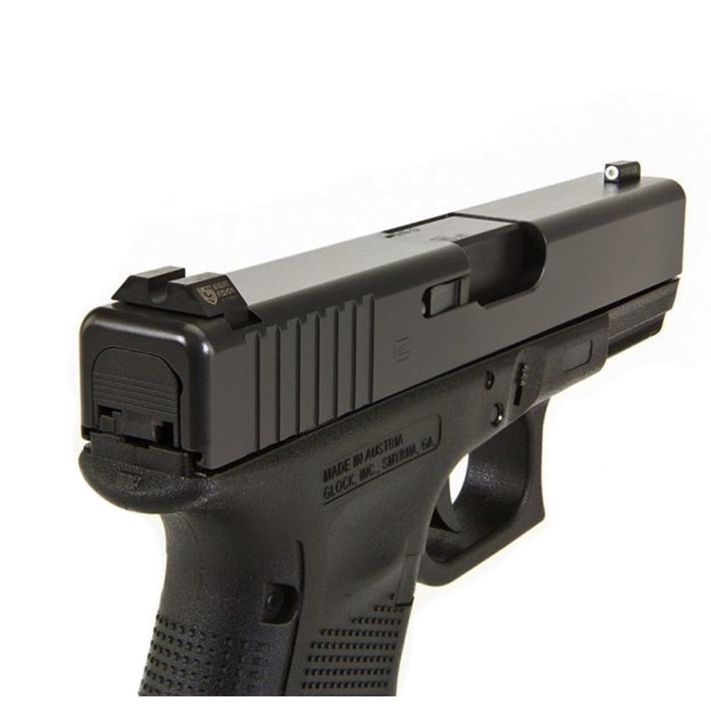 Night Fision Night Sight Set Glock 20/21/40 White Front U Notch Blank Rear Black Nitride