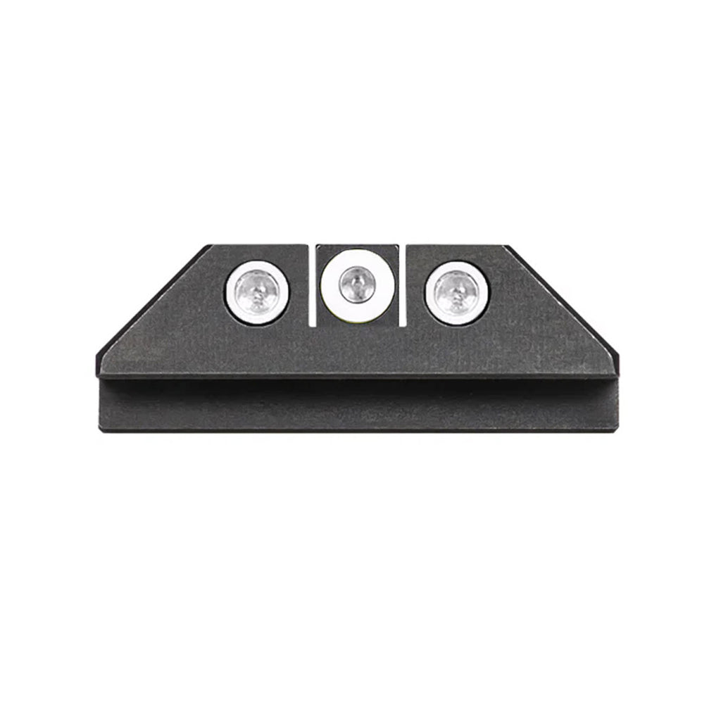 Night Fision Night Sight Set Glock 20/21/40 White Front White Rear Rings Black Nitride