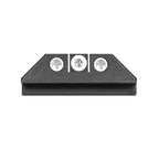 Night Fision Night Sight Set Glock 20/21/40 White Front White Rear Rings Black Nitride