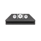 Night Fision Night Sight Set Glock 42/43/43X White Front White Rear Rings Black Nitride