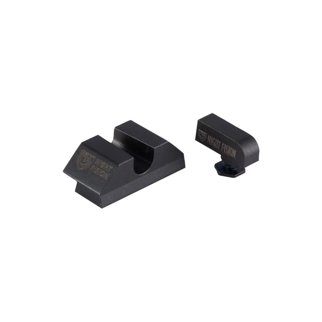 Night Fision Night Sight Set Glock 42/43/43x Yellow Front U Notch Blank Rear Black Nitride