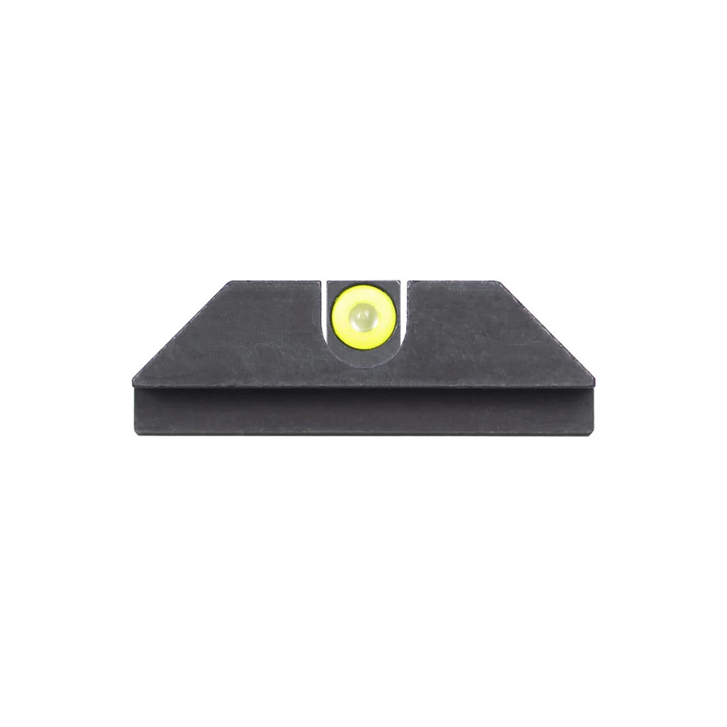 Night Fision Night Sight Set Glock 42/43/43x Yellow Front U Notch Blank Rear Black Nitride