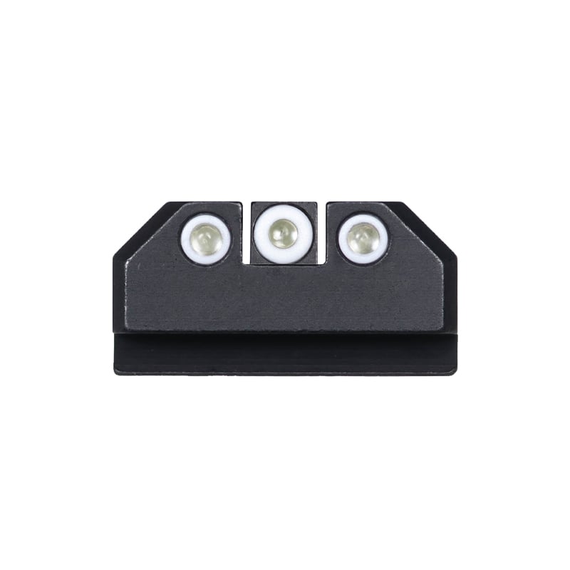 Night Fision Night Sight Set Ruger Max 9 White Front White Rear Rings Black Nitride