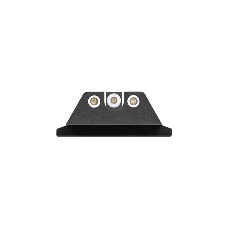 Night Fision Night Sight Set S&W M&P/M&P 2.0/SD9 VE White Front U Notch White Rear Rings Black Nitride