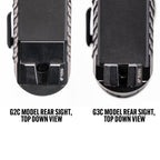 Night Fision Night Sight Set Taurus G2c/G2/G3/TX22 Yellow Front Black Nitride