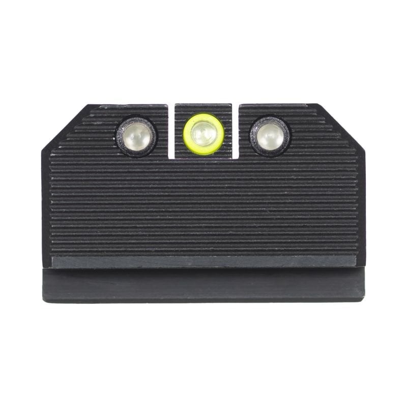 Night Fision Ready Stealth Lower 1/3rd Night Sight Set Glock 17/19/34 w/ RMR/507c/508t Yellow Front Black Nitride